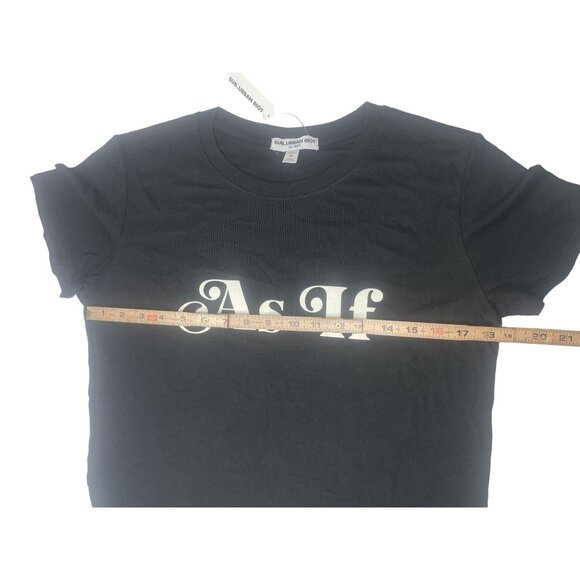 Sub_Urban Riot Women's "As If" Graphic T-Shirt‎ - Size S Black - Picture 5 of 10